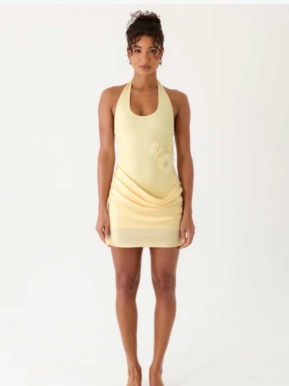 Peppermayo kimana Halter Dress yellow